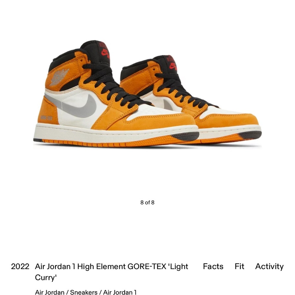 Nike Jordan 1s LIGHT CURRY